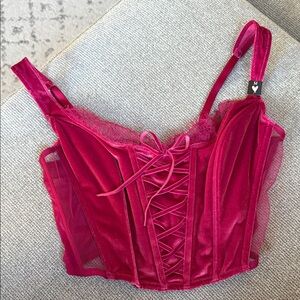 Victoria's Secret Pink Lace-Up Corset